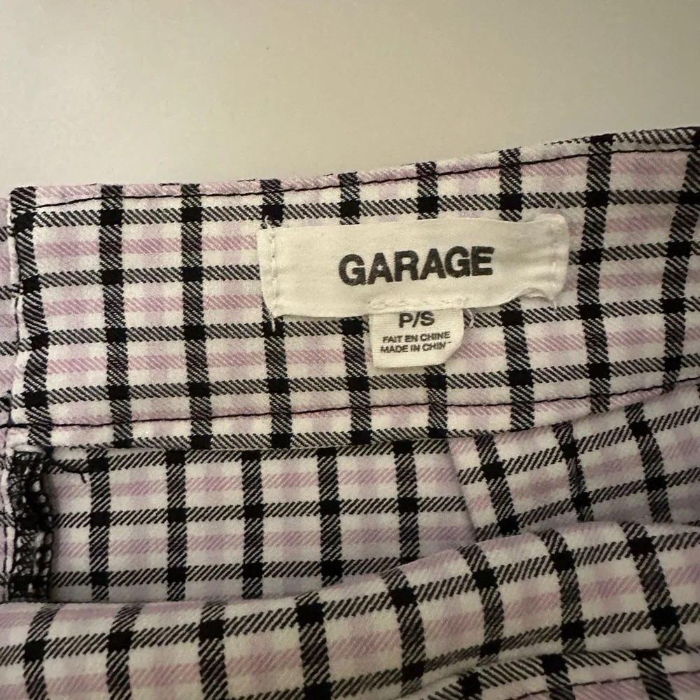 Plaid mini skirt